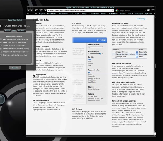 Using the Black Safari Style in Crystal Black